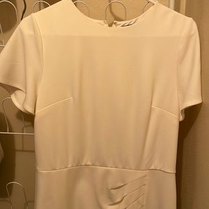 Ivory dress with front detail